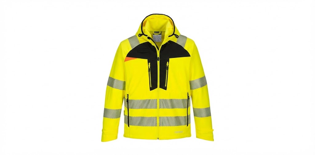 Ropa de trabajo de alta visibilidad de abrigo para construcción